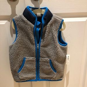 NWT Sherpa vest for 3T toddler.